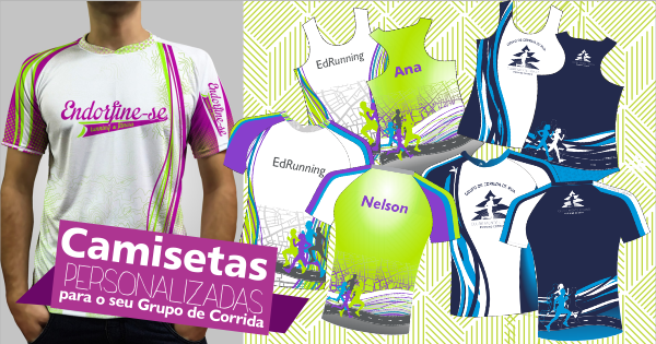 camiseta para grupo de corrida
